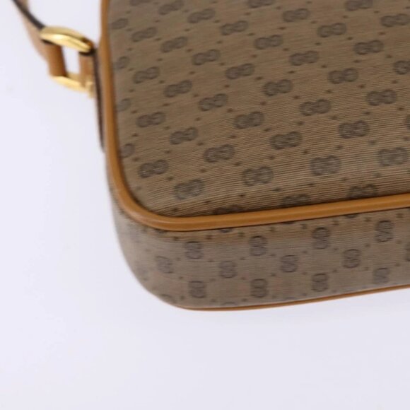 GUCCI Micro GG Supreme Shoulder Bag PVC Beige Gold 007 56 0095 Auth BA5899 - Picture 5 of 16